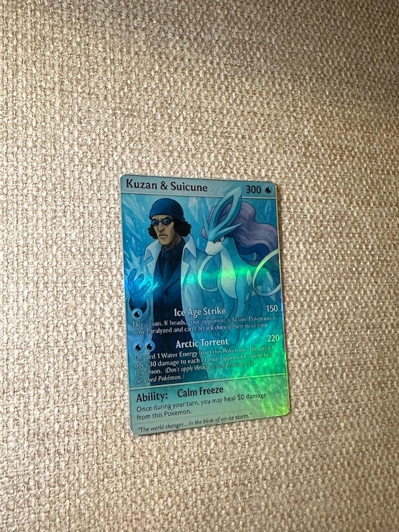 Kuzan & Suicune One Piece X Pokemon Custom Card Holographic - Etsy