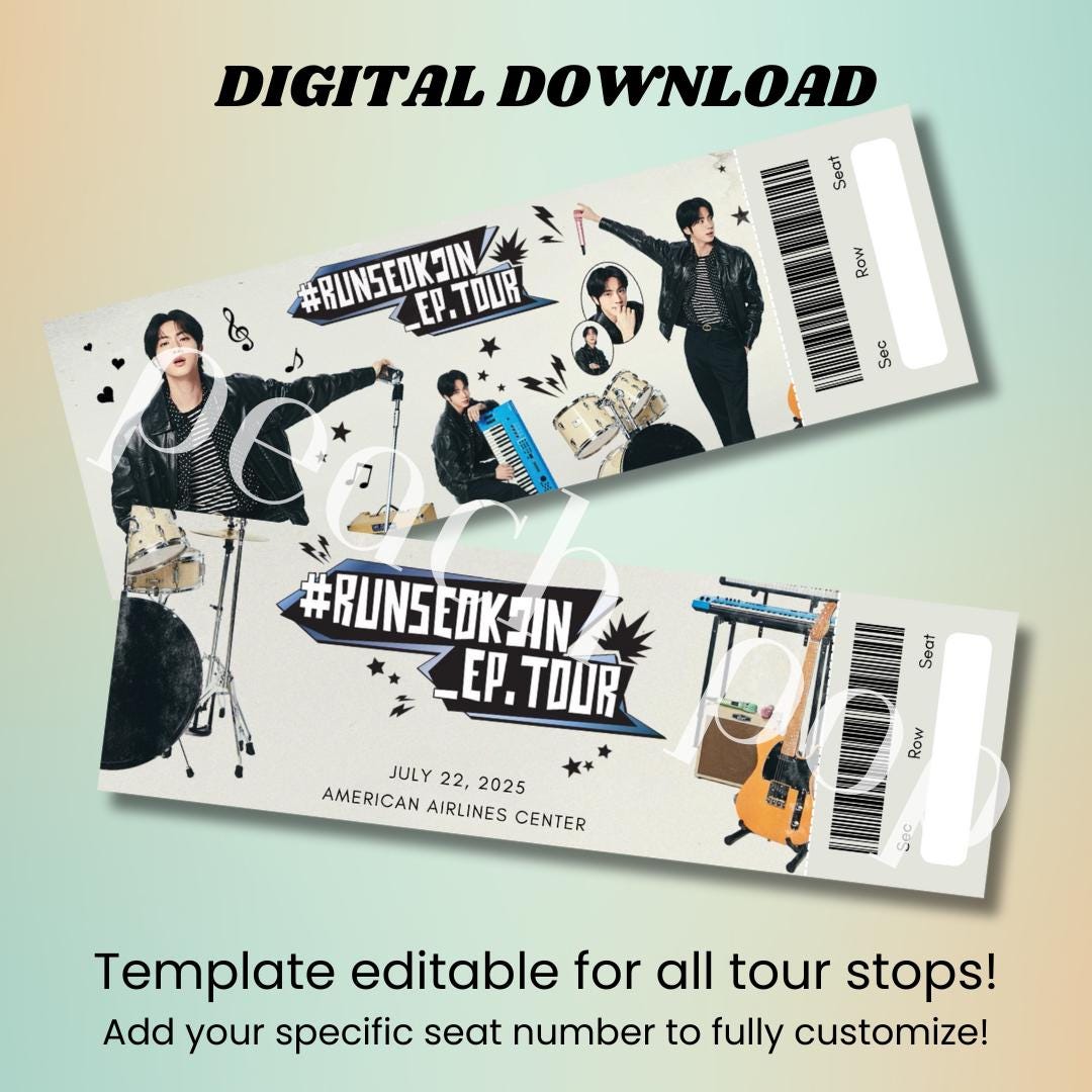 Bts Tour Ticket - Etsy