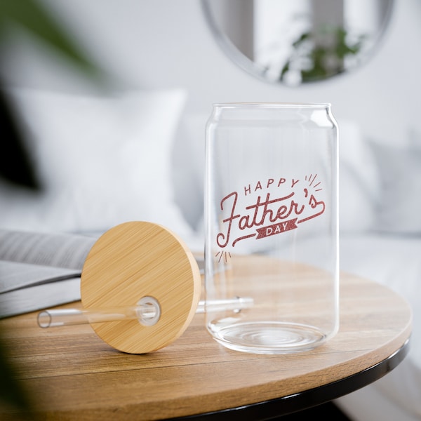 Fathers Day Present, Gift for Stepdad, First Fathers Day Glass, Happy Father's Day, Best Dad Ever, New Dad Gift, Grandparent Gift