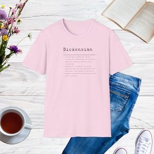 Charles Dickens Lover Tee, Dickensian Fan Definition Unisex Softstyle T-Shirt, Literary Gift, Bookworm Shirt, English Literature Top