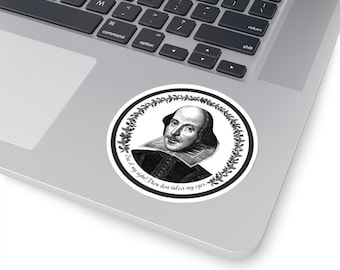 Shakespeare Insult Sticker: Literary Humor, Bookworm Gift