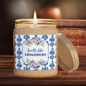 Longbourne Scented Soy Candle: Jane Austen Literary Decor
