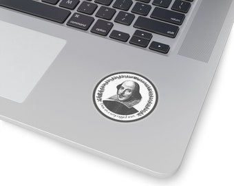 Shakespeare Insult Sticker: Literary Humor, Bookish Gift