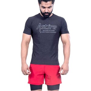 Gym T Shirt Small Gym Clothing Bodybuilding Training Workout Exercise Boxing Top, Booster Black Shirt