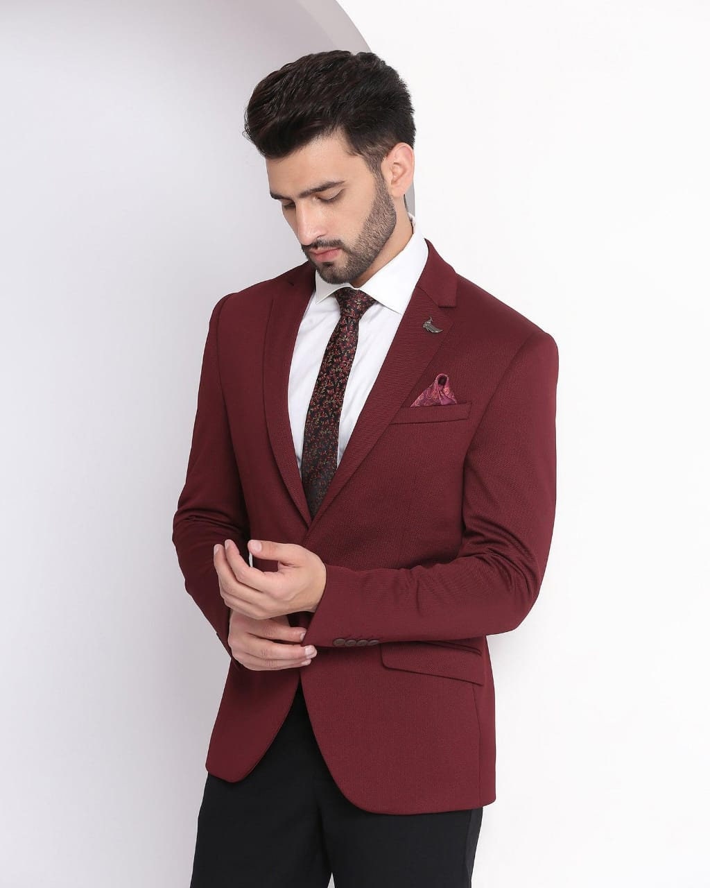Merun colour best sale blazer