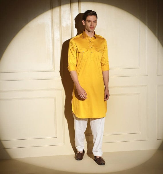 Buy Royal Kurta Mens Cotton Pathani Suit Grey at Amazon.in
