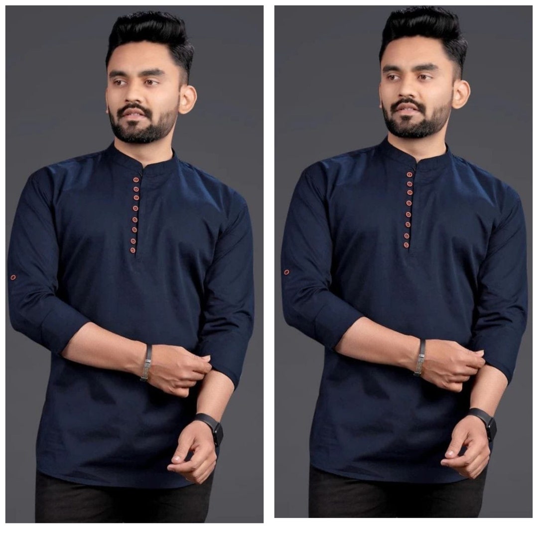 Men's Shirt With Shorts Short Kurta With Shorts Beach Shirt With Shorts ...