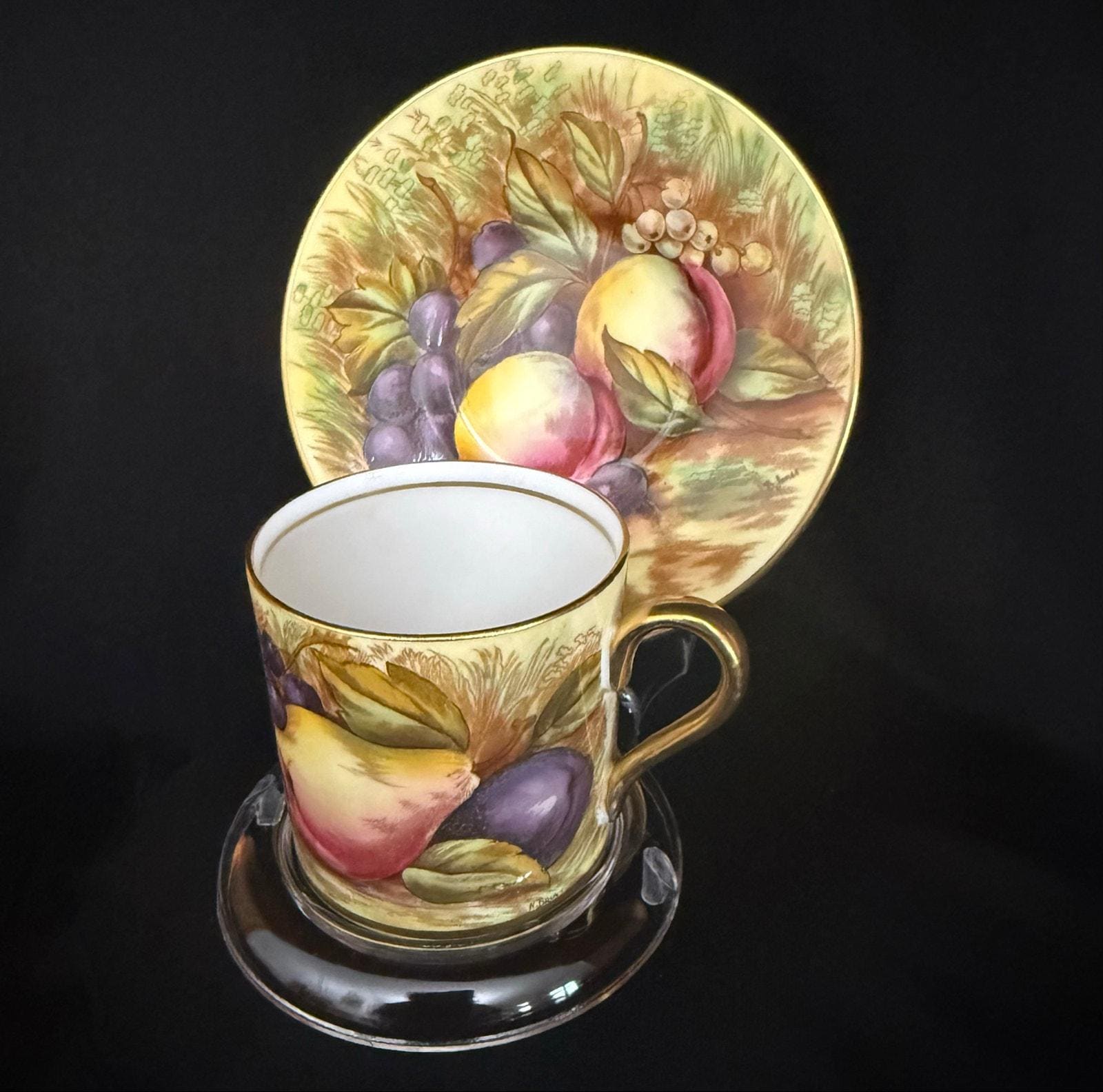 Aynsley Orchard Gold - Etsy