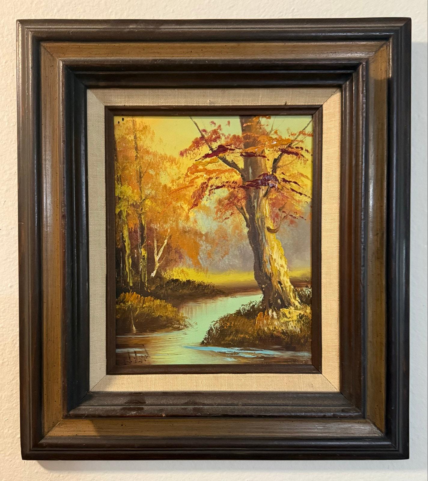 Vintage Signed Forest Oil Paintings - Etsy