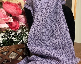 Handwoven Purple Scarf