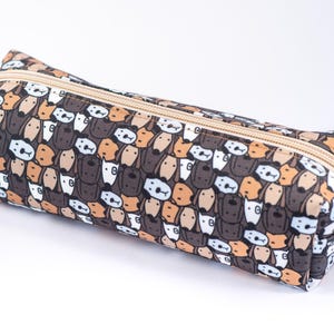 Dog Themed Pencil Case Fully Lined