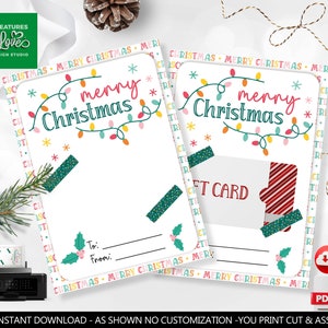 Merry Christmas Gift Card Holder Holidays Teacher Staff Coworker Boss Coffee Late Gift Card Holder Printable Digital Download CH GCH