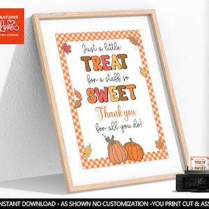 Thanksgiving Teacher Appreciation Sign So Very Thankful for Teachers & Staff like you School Staff PTO PTA Volunteer Boss Fall Breakroom THG
