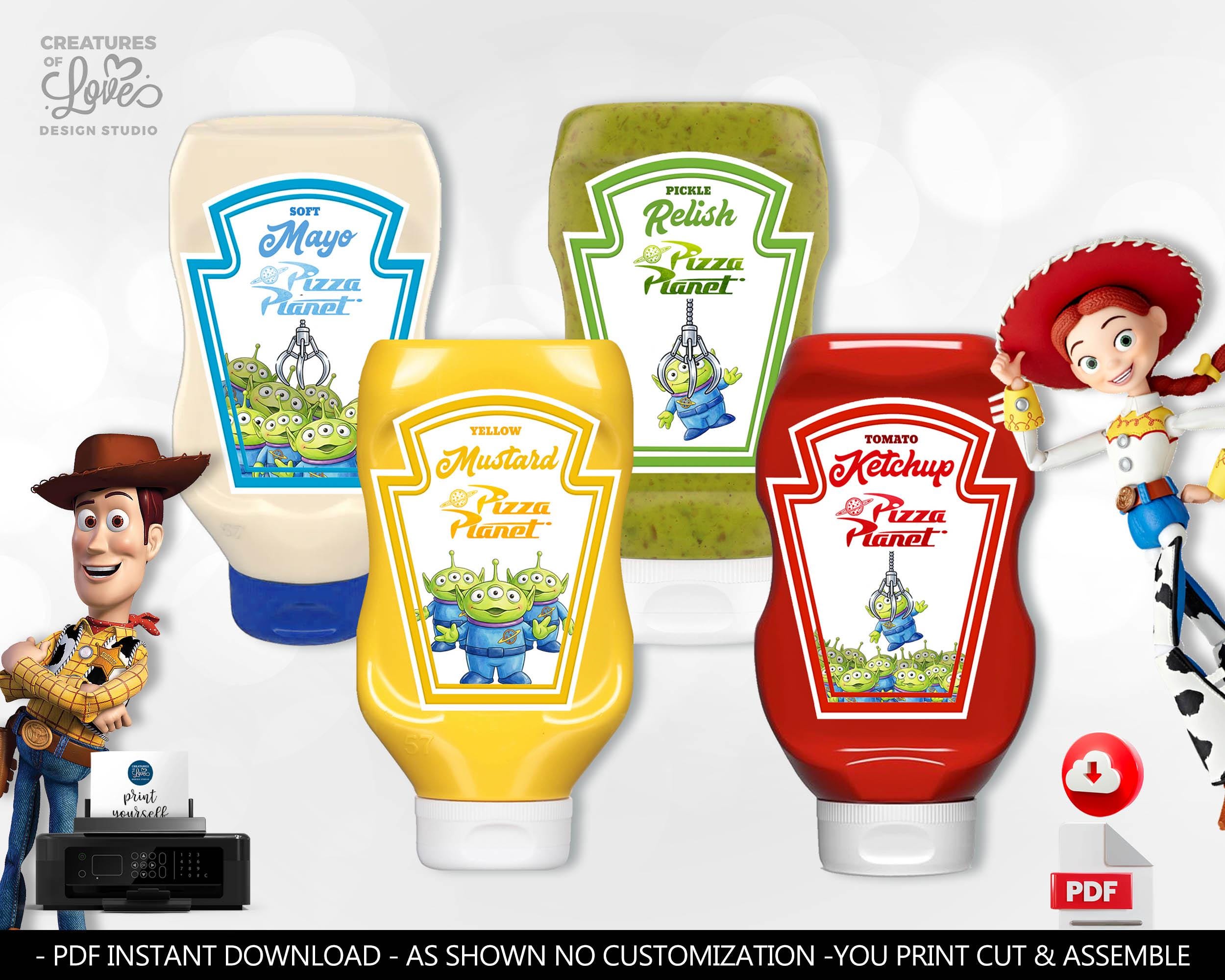 Toy Story Condiment Labels Pizza Planet Condiment Labels Aliens
