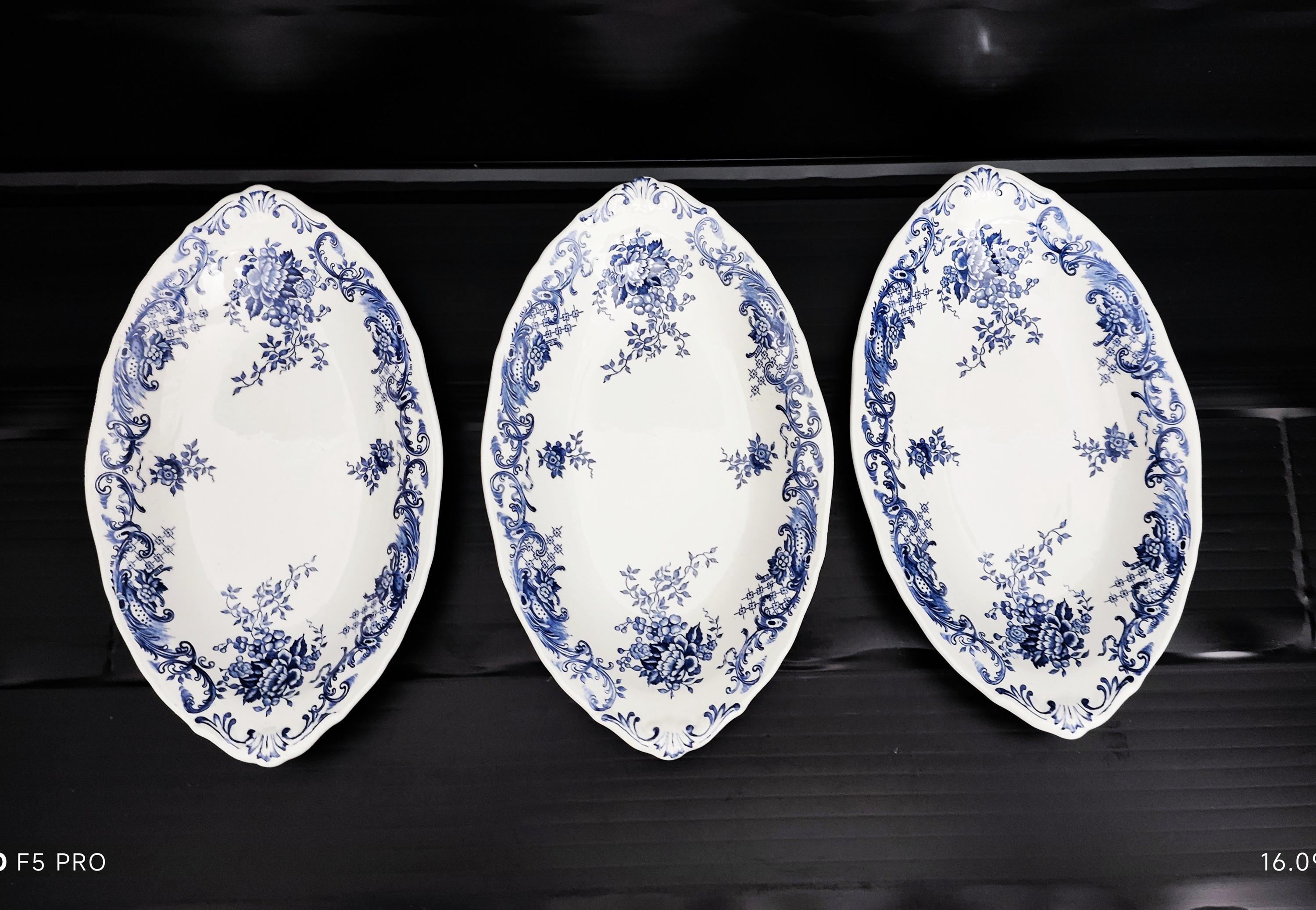 ビレロイ＆ボッホ ボートプレート / 小皿 / ヴァレリアブルー / 青白磁