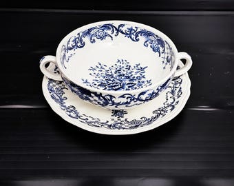 ビレロイ＆ボッホ ボートプレート / 小皿 / ヴァレリアブルー / 青白磁