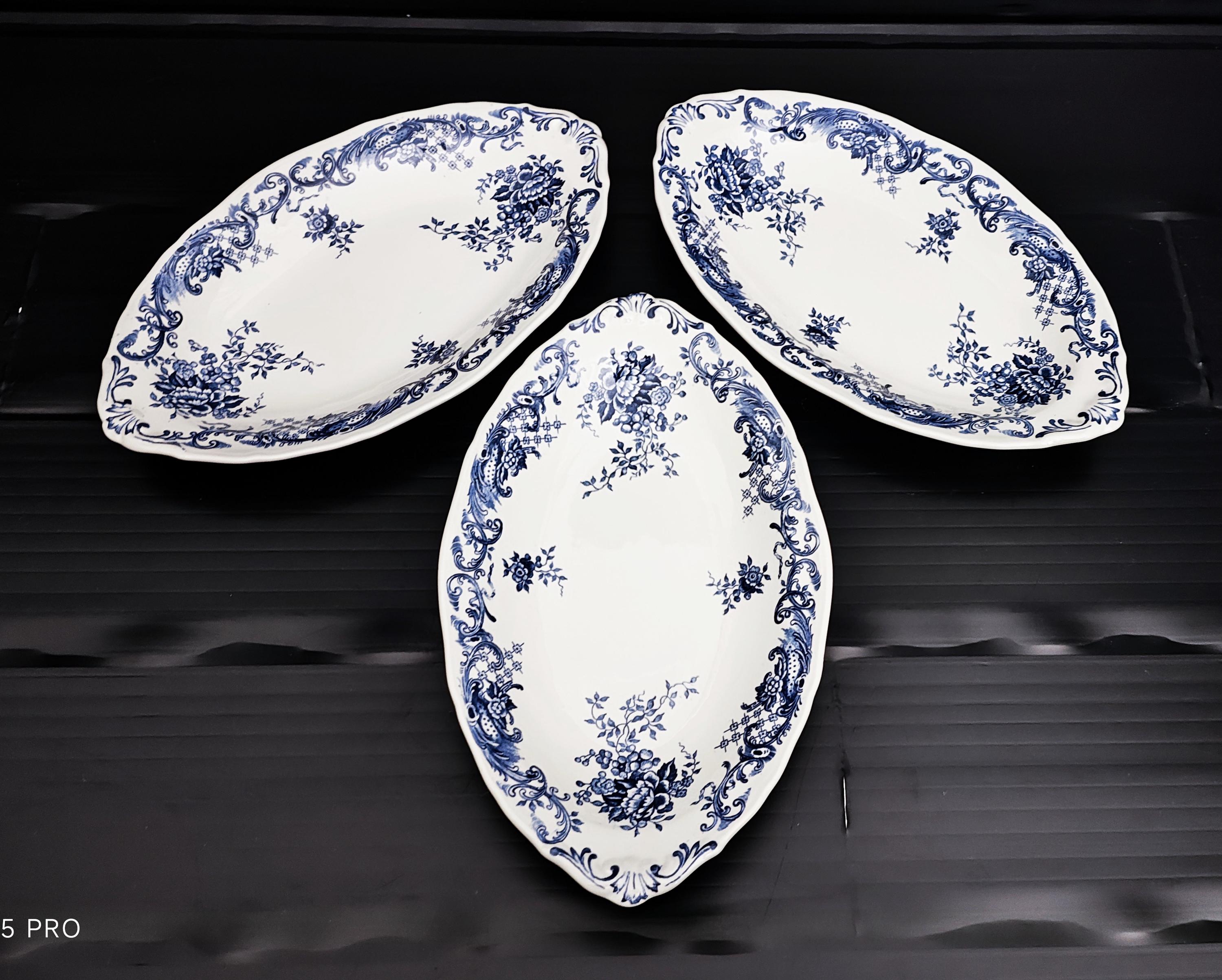 ビレロイ＆ボッホ ボートプレート / 小皿 / ヴァレリアブルー / 青白磁