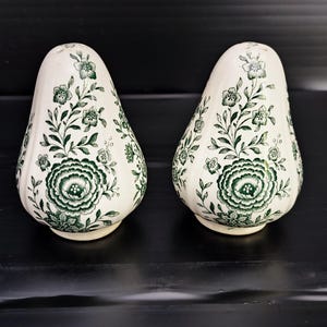 Villeroy & Boch set of pepper and salt shakers from the Fasan green series. 2-piece salt container/ vintage from the 1980s