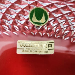 Original Walther Glas rectangular cake plate/stollen plate/serving plate made of high-quality lead crystal / Diadem series/1970s image 3