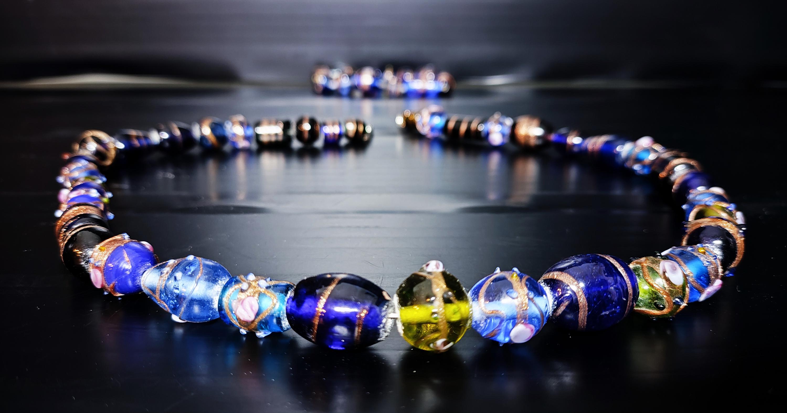 ベネチアングラス ネックレス ムラーノ Venetian murano glass 7点 