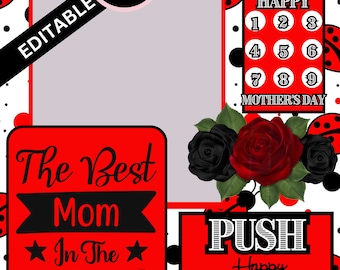 Mother’s Day Vending Machine Template, DIY Vending Machine, Canva Template, Vending Machine Template Bundle, Mothers Day Gift