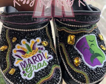 Custom Clogs, Personalized Clogs, Mardi Gras Clogs, Design your Own Clogs, Custom Sports Team Clogs, Garden Clogs