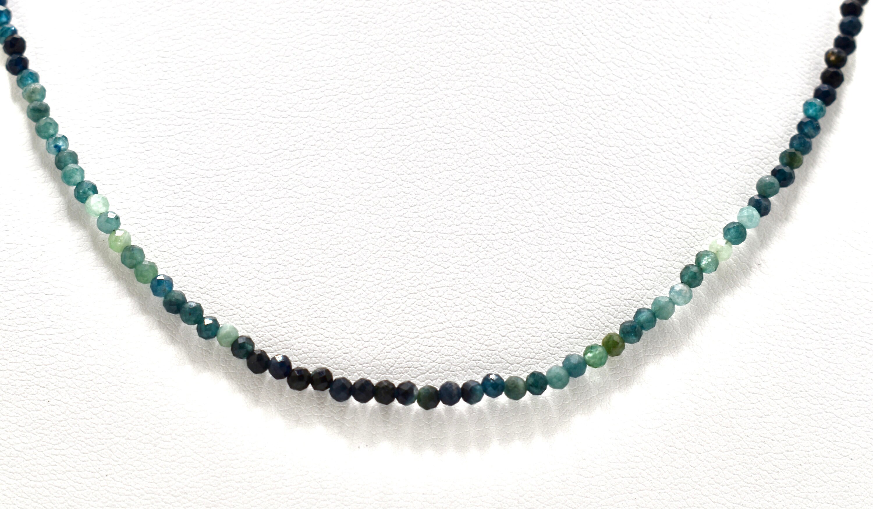 Collier En Perles De Culture Baroques Naturelles – Tourmaline Bleue – Monture Laiton Plaqué Or – Fait Main, Neuf Avec étiquettes