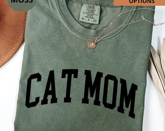 Comfort Colors® Cat Mom Shirt, Cat Lover Shirt, Cat Mommy Shirt, Pet Lover Shirt, Animal Lover Gift, Cat Mom Gift, Gift for Cat Moms