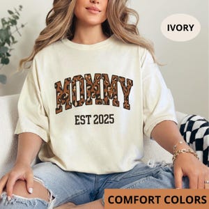 Comfort Colors® Personalized Mama Shirt For Mothers Day Gift From Daughter, Mama Tshirt For Birthday, Baby Shower Gift, Mom Pregnancy Gift