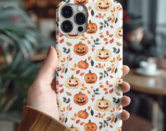 Halloween Pumpkin Phone Case, Halloween Gift, Fall Autumn case, iPhone 16 15 14 Pro Max, Samsung Galaxy, Spooky Pumpkin Halloween PhoneCase