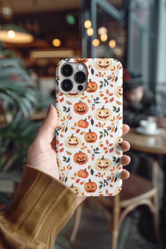 Halloween Pumpkin Phone Case, Halloween Gift, Fall Autumn Case - Main Image