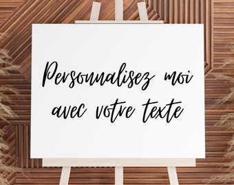 Adesivo in vinile per matrimonio personalizzabile, adesivo per pannello di benvenuto da personalizzare, decorazione per matrimonio