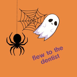 10 Halloween stickers for dental decorations, interesting dental reward stickers on Halloween, fun dental clinic decor on Halloween