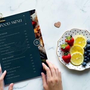 Price List Menu for Adobe Illustrator, Canva & Figma | Editable Restaurant Price List Template | Premium Price Menu | Restaurant Price List