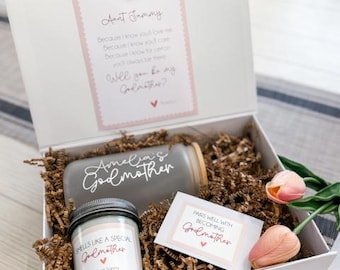 Godparents/Godmother/Godfather, Baptism/Christening Proposal Gift Box