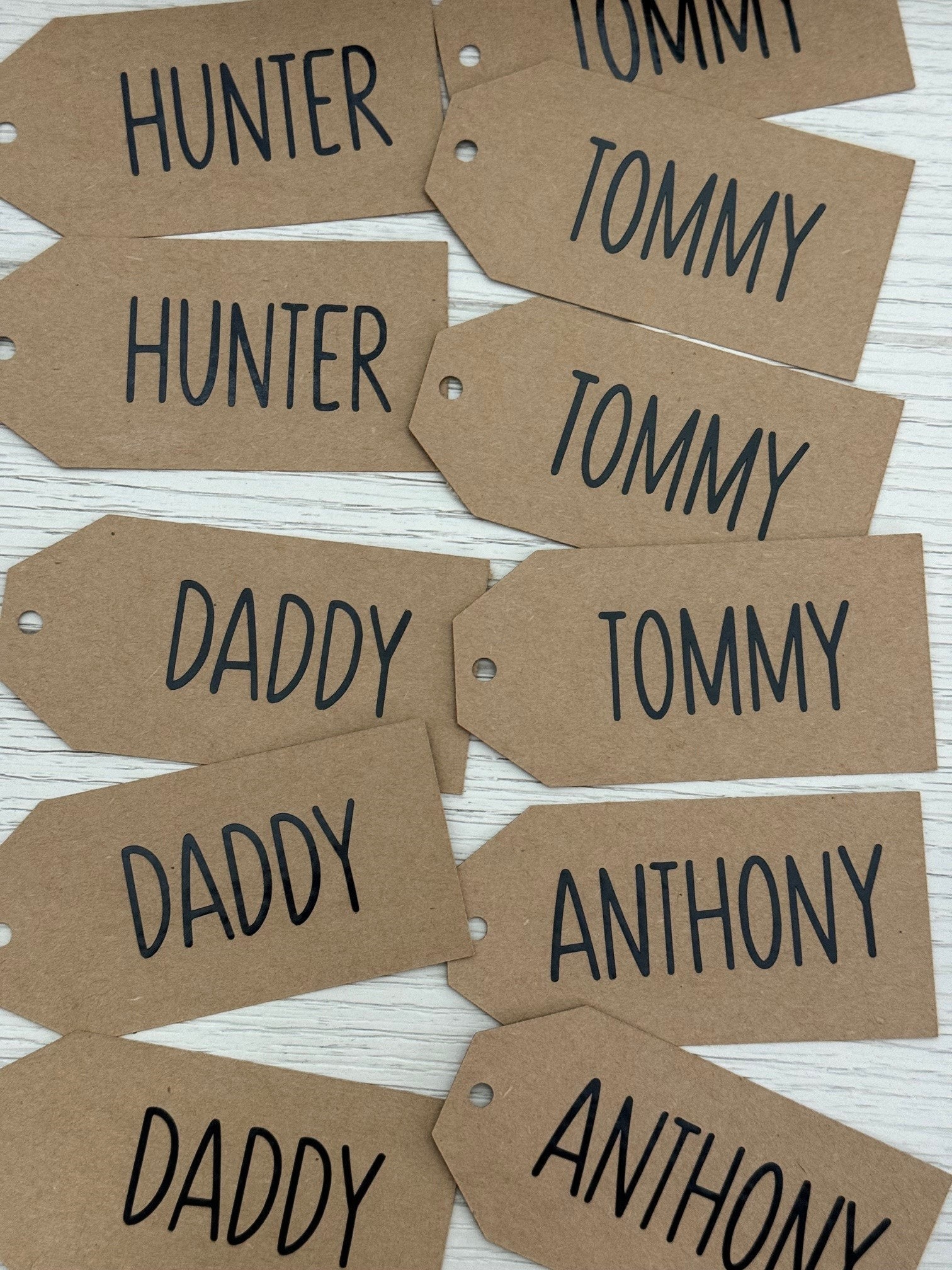 Kraft Cardstock Gift Tags Personalized Etsy