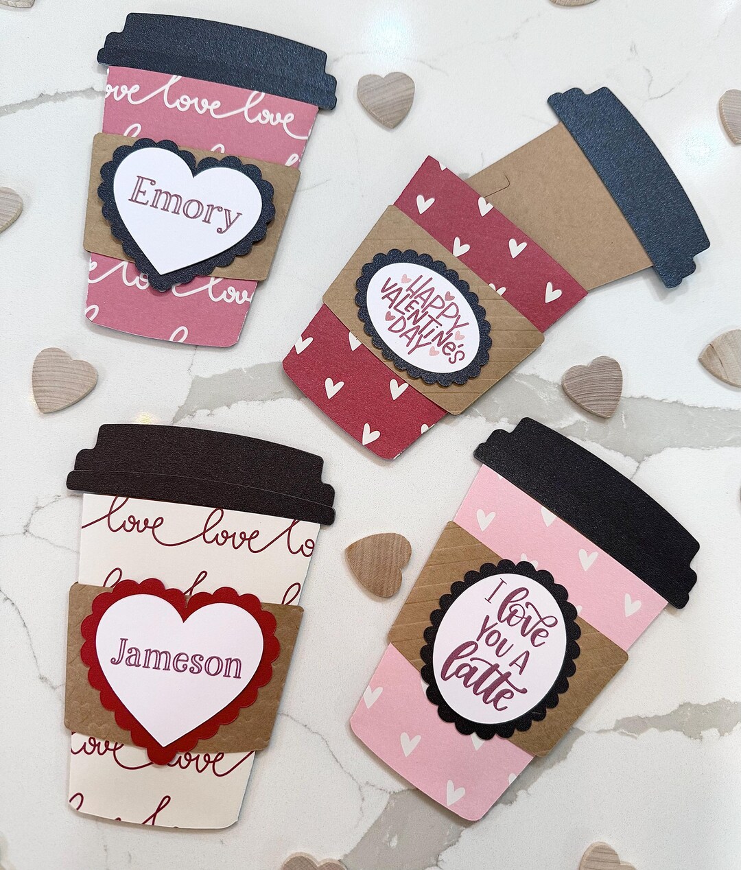Shimmer Coffee Cup Gift Card Holders - Perfect Gift for Valentine's ...