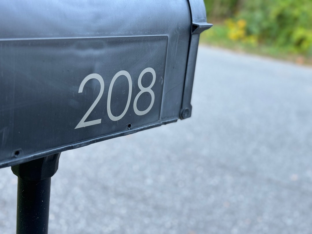 Mailbox Garbage Can Number Decals Pay per Digit set of 2 Etsy