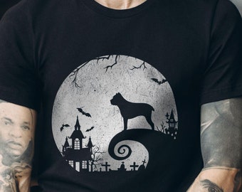 Cane Corso Halloween T-Shirt and Sweatshirt - Hand-Drawn Cane Corso Tee - Spooky Dog Lover Apparel