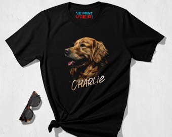 Personalized Golden Retriever Comfort Colors Shirt | Golden Mama Dog Lover Tee