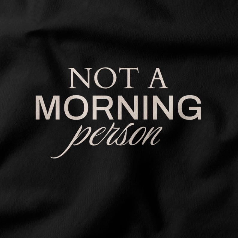 Not a Morning Person Sarcastic Office Shirt - Funny Work Shirt - Office Humor Tee - Coffee Lover Shirt immagine 2