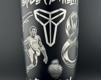 Kobe Bryant Lakers Inspired Custom Tumbler Cup