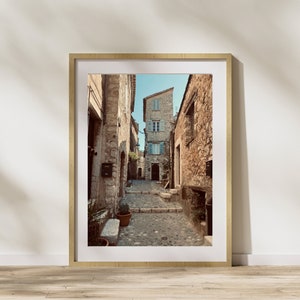 Travel Photography Print | INSTANT DIGITAL DOWNLOAD | Travel Print | Wall Art | Home Decor | France | Tiny Village | Provence