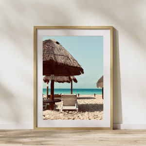 Beach Umbrella Print | INSTANT DIGITAL DOWNLOAD | Beach Photography | Beach Wall Decor | Beach Wall Art | Tropical Wall Art | Home Decor