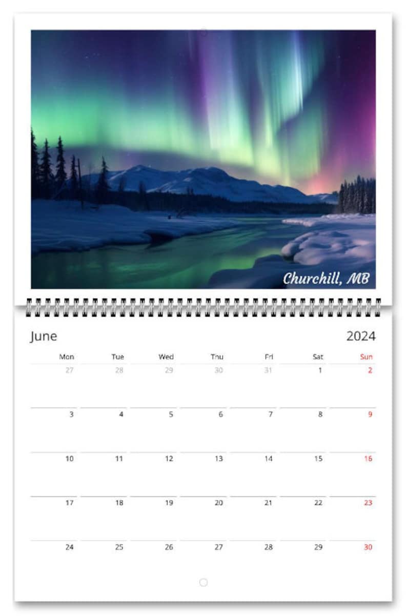 2024 Calendar, Canada 2024 Wall Calendar, 2024 Wall Calendar, Travel