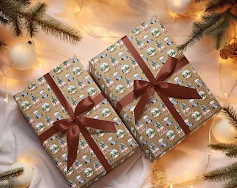 Peaky Blinders Lot De 6 Feuilles De Papier Cadeau 6 Étiquettes 70 X 50