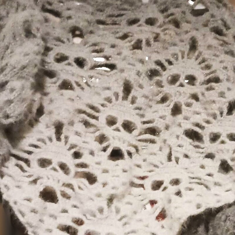 Skull Print Wool Scarf