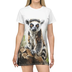 Lemur T-Shirt Dress | Cozy Dress |