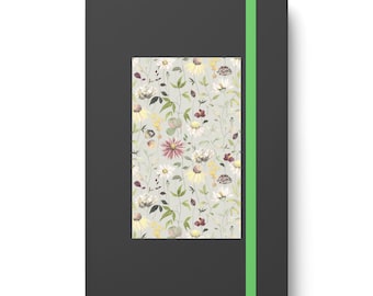 Wildflower Hardcover Journal or Diary: Minimalist Floral Design, Ruled Pages