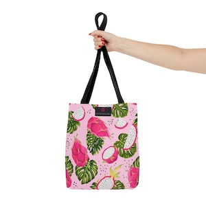 Tote Bag | Dragon Fruit and Monstera Plant |
